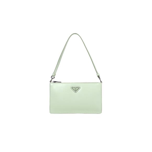 PRADA Mint Brushed Leather Shoulder Bag C-A37390 - Picture 1 of 12